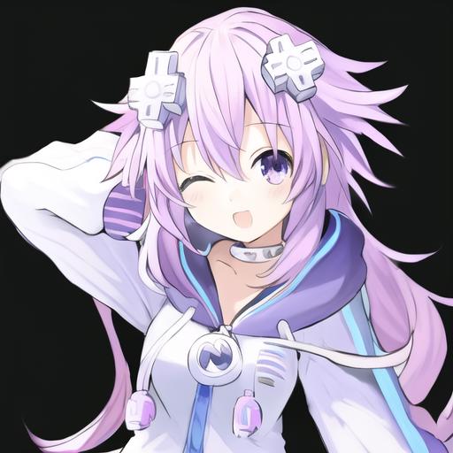 Wallpaper ID: 884647 / Minimalist, Smile, Anime, Hyperdimension Neptunia,  Purple Eyes, Nepgear (Hyperdimension Neptunia), Video Game, Pink Hair,  Dress, 1080P, Purple Dress, Peace Sign free download